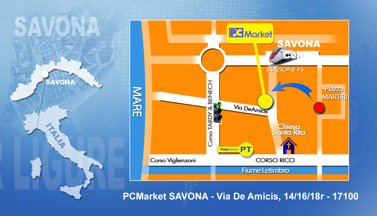 PCMarket - Via De Amicis, 14/16/18r - 17100 Savona